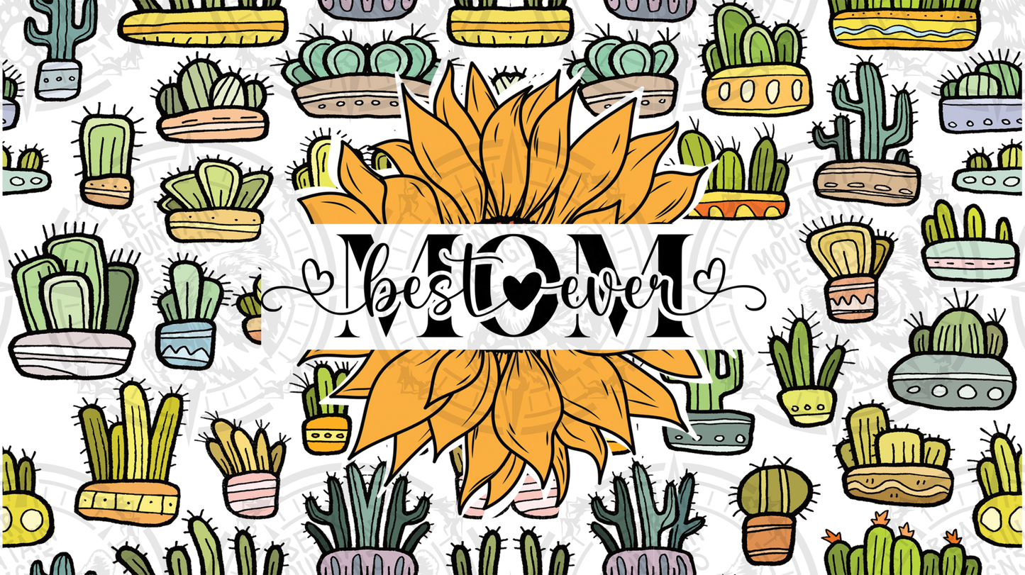 Cactus Best Mom Ever - Cup Wrap