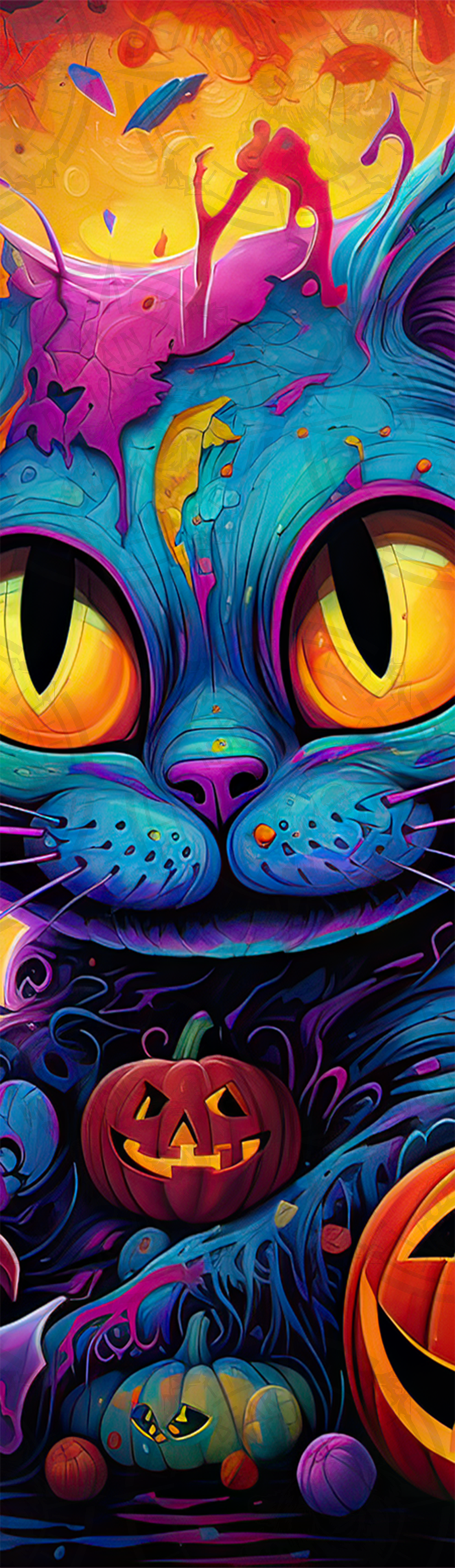 Bright Halloween Cat