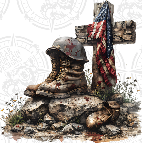 Distressed Memorial Flag