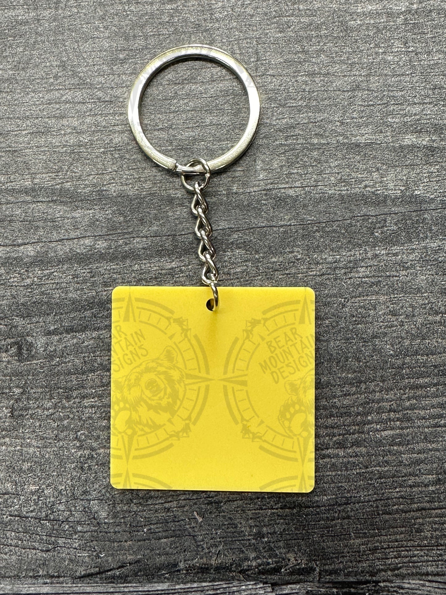 1 Yellow - 1.75 Inch Acrylic Keychains
