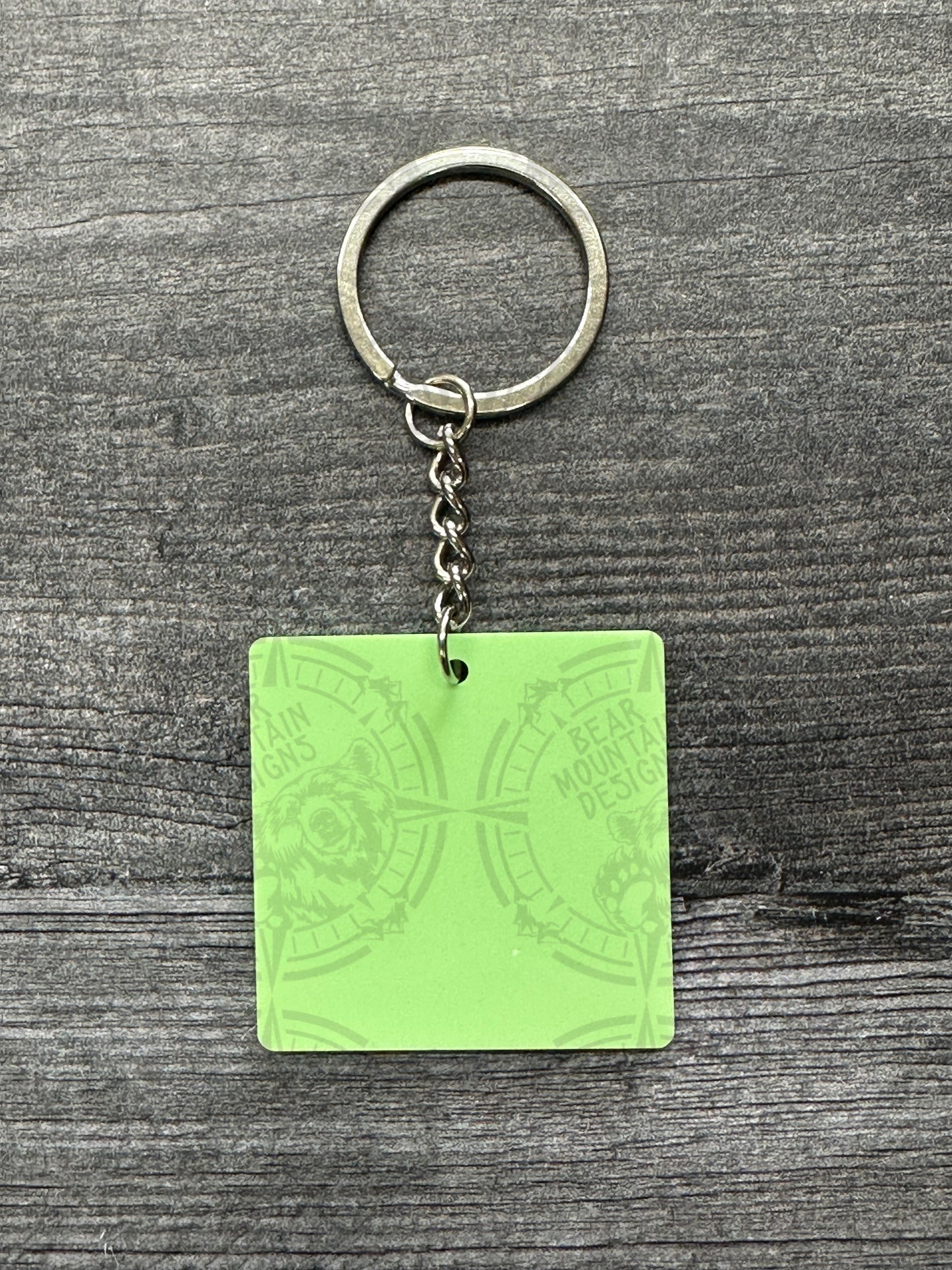 1 Green - 1.75 Inch Acrylic Keychains