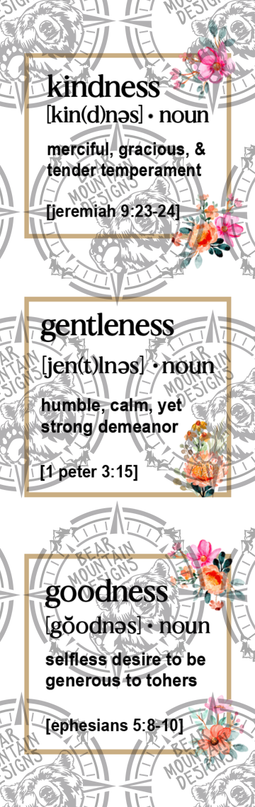 Kindness Gentleness Goodness