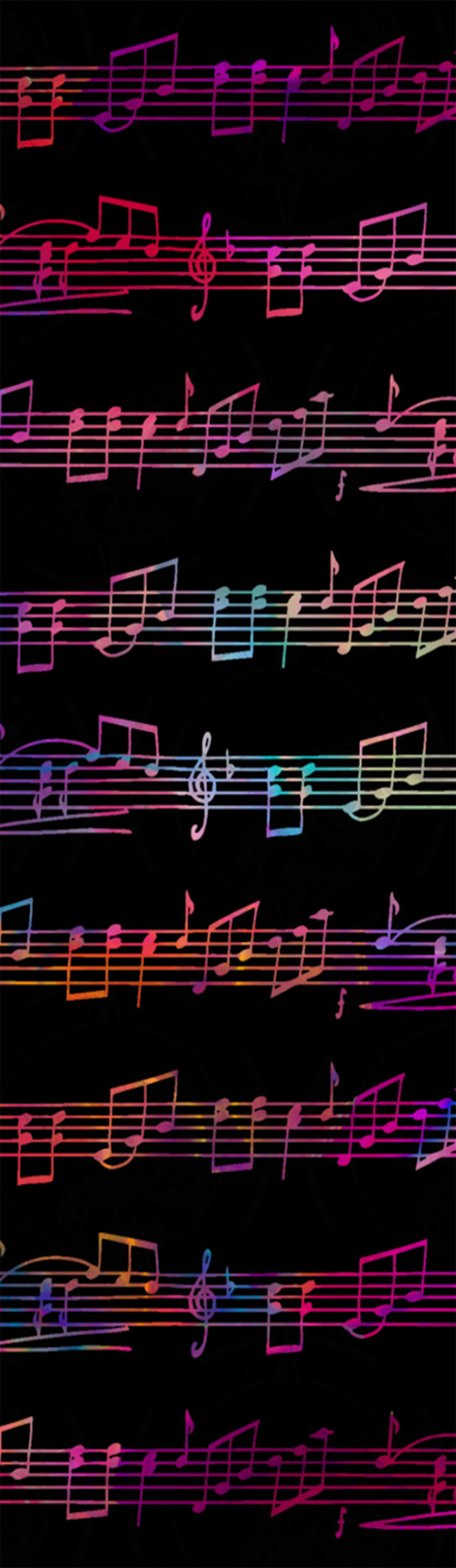 Music Notes Pinks & Purples