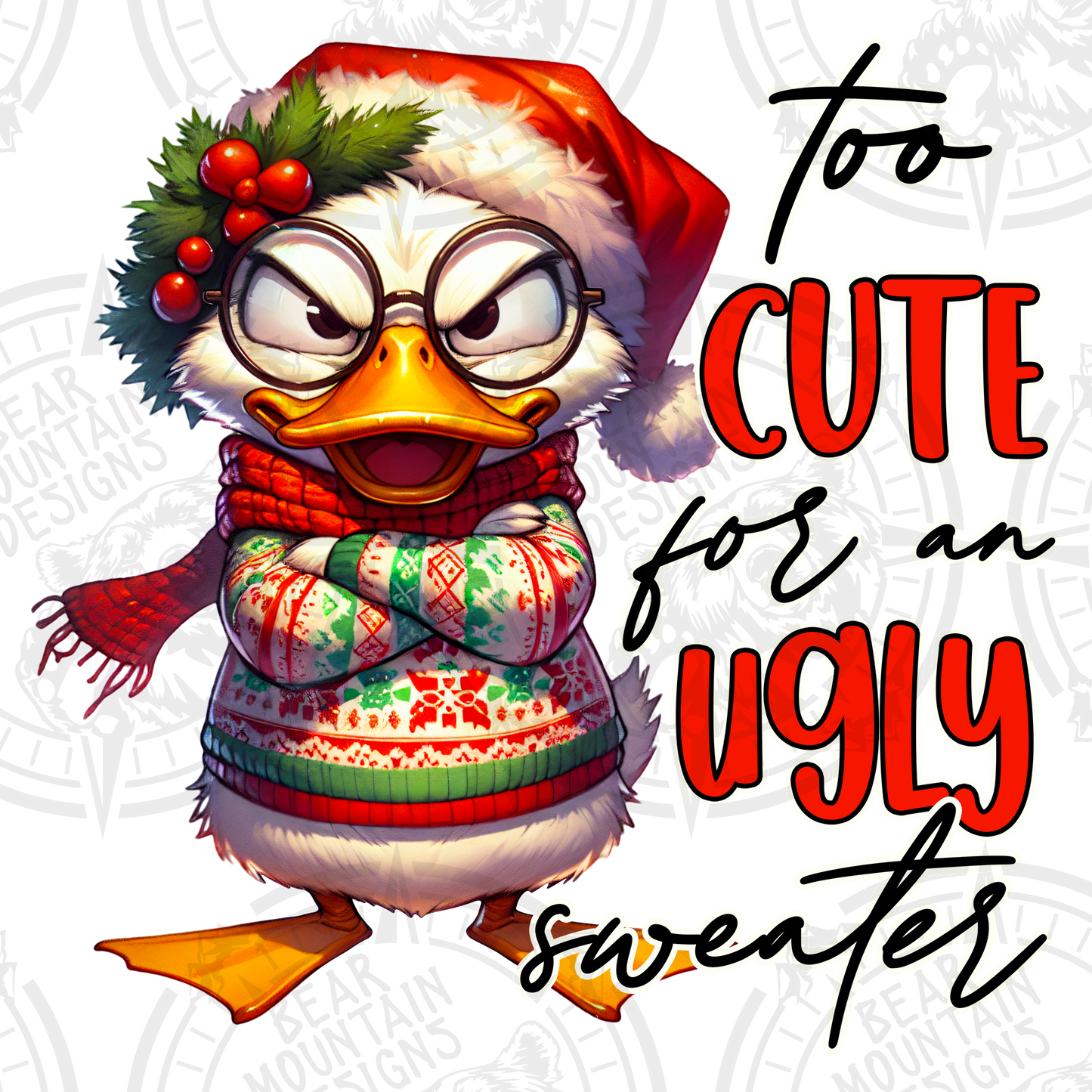 Too Cute for An Ugly Sweater