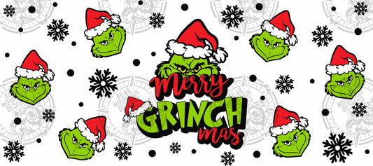 Merry Grinchmas With Snowflakes - Cup Wrap