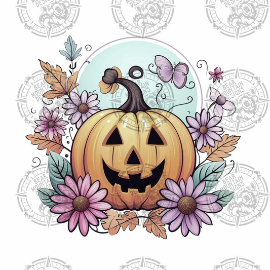 Floral Jack-O-Lantern 2