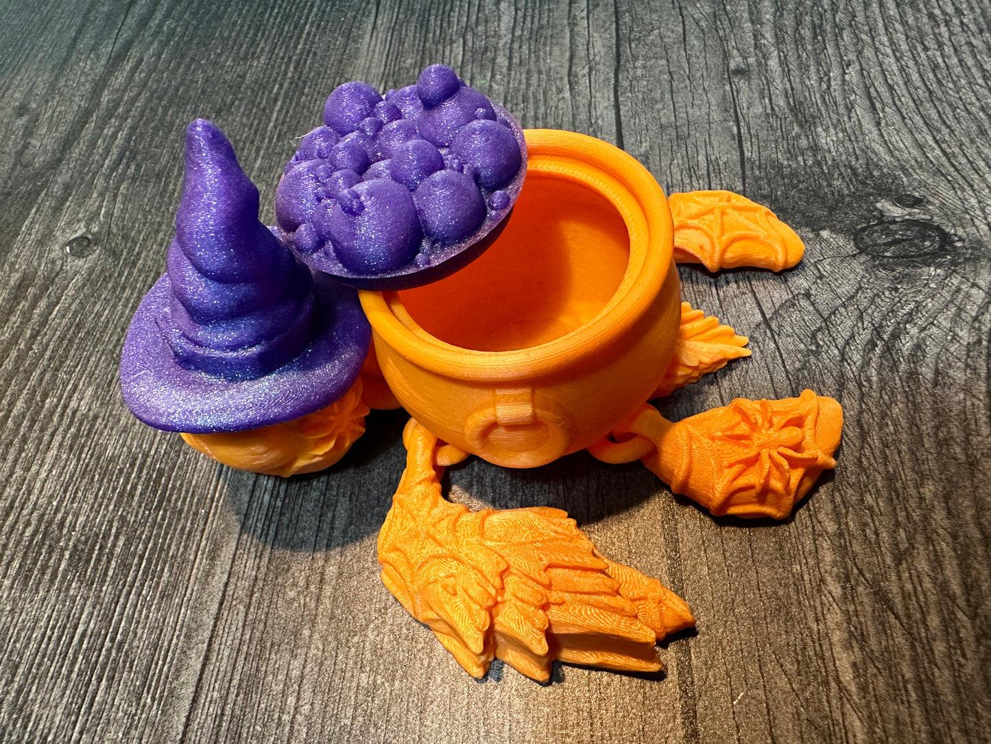 Witch Turtle - Orange/Purple