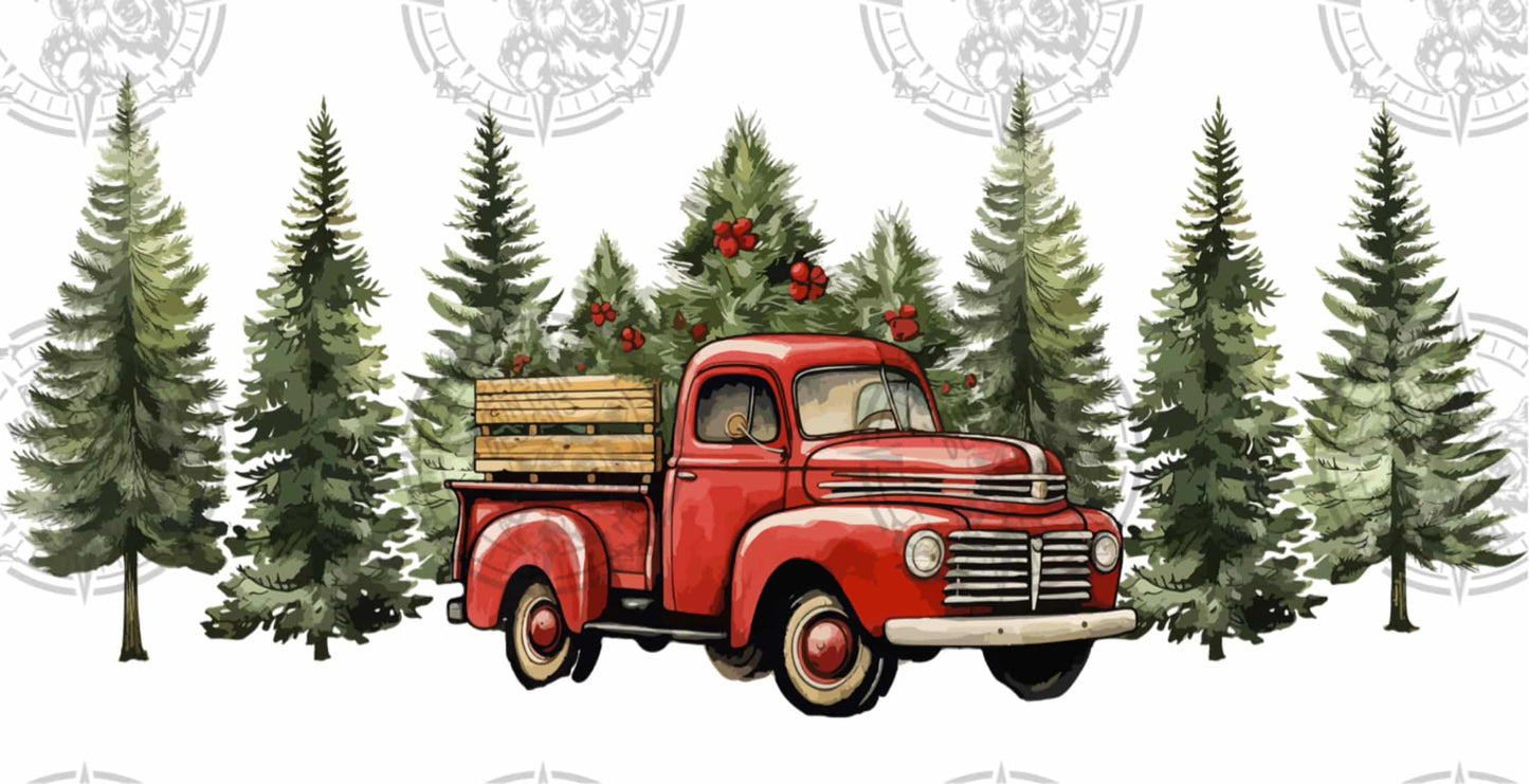 Red Truck & Trees - Cup Wrap