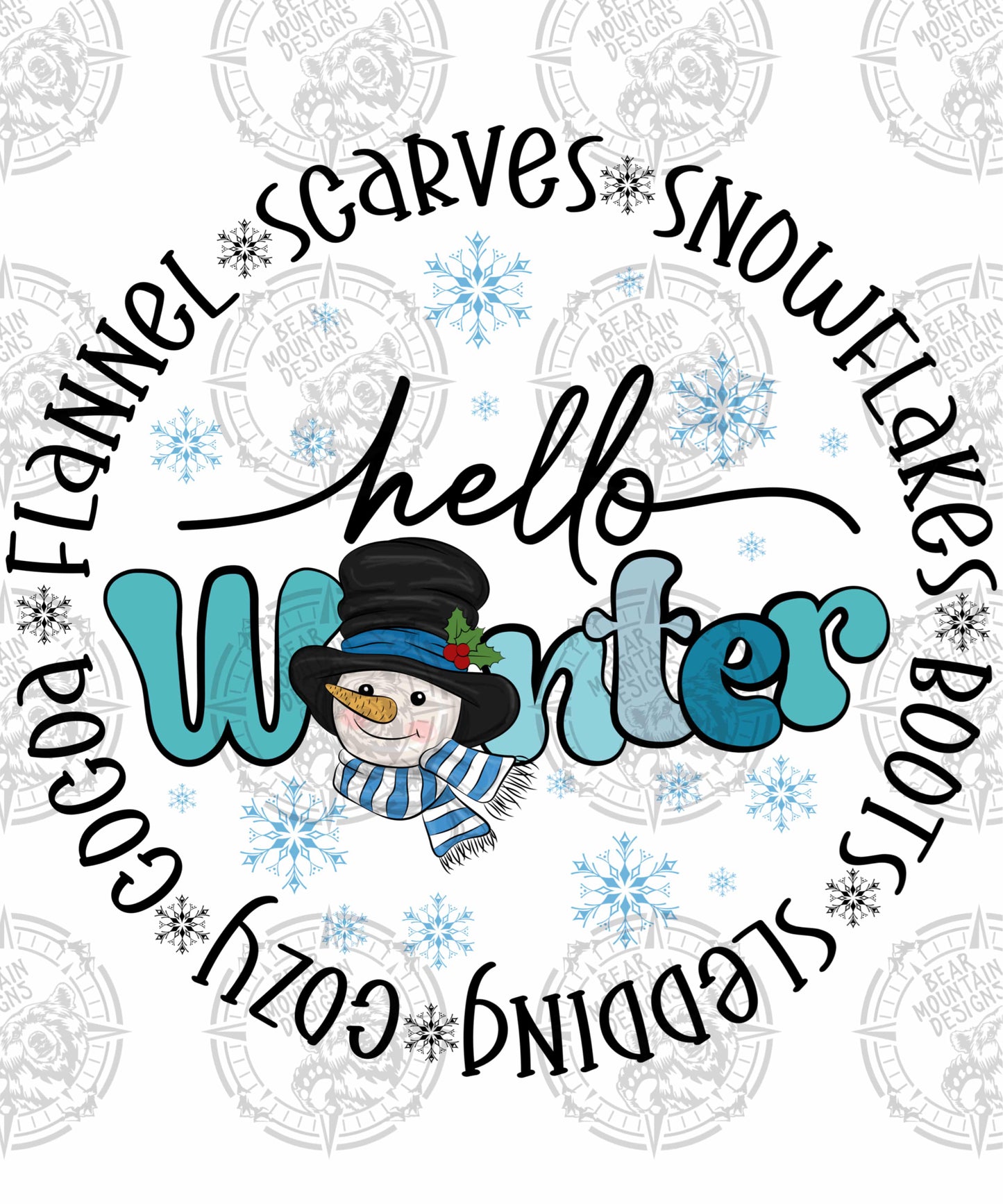 Hello Winter - Snowman