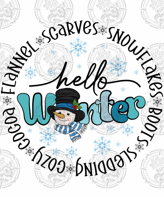 Hello Winter - Snowman