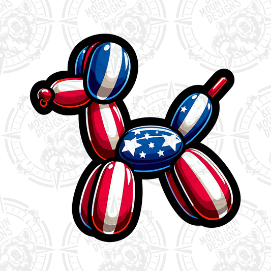 4th Of July Doggy Balloon