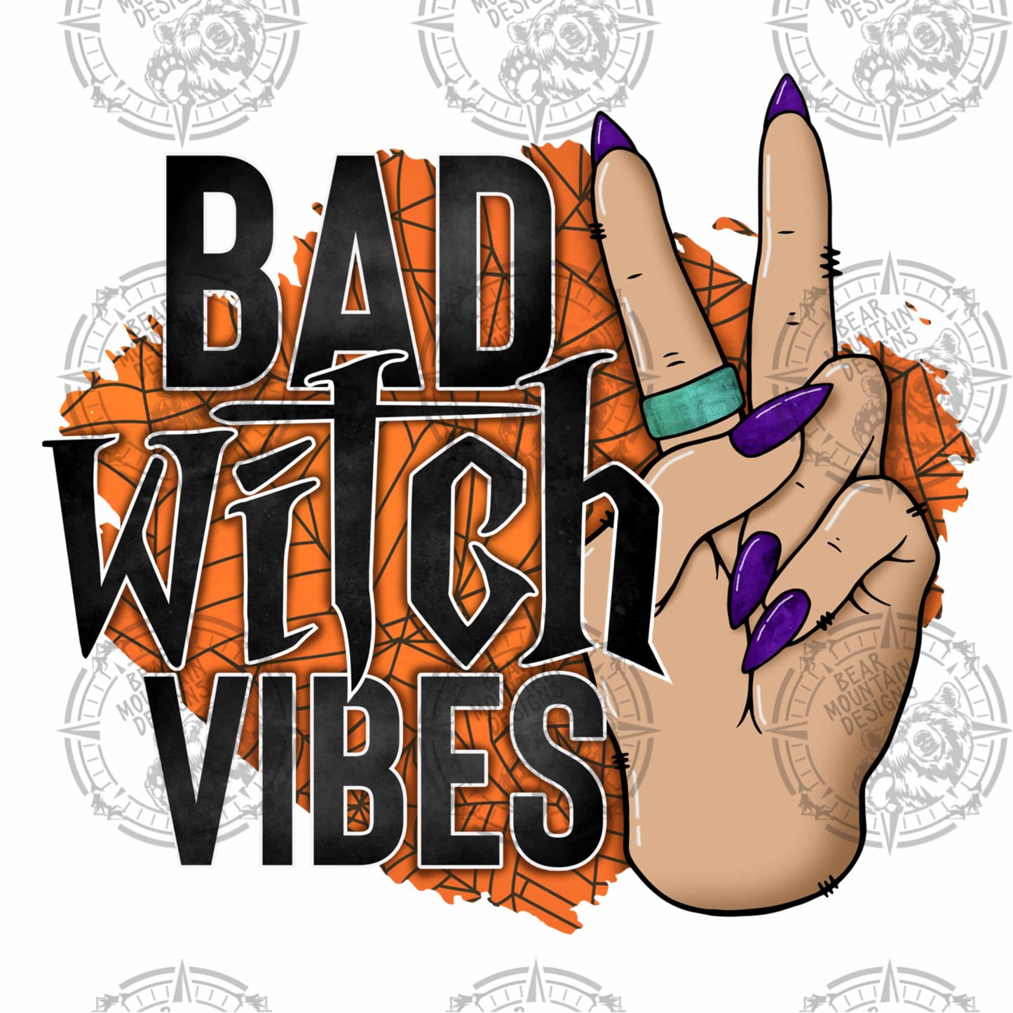 Bad Witch Vibes - Purple Nails