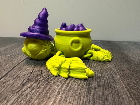 Witch Turtle - Green/Purple