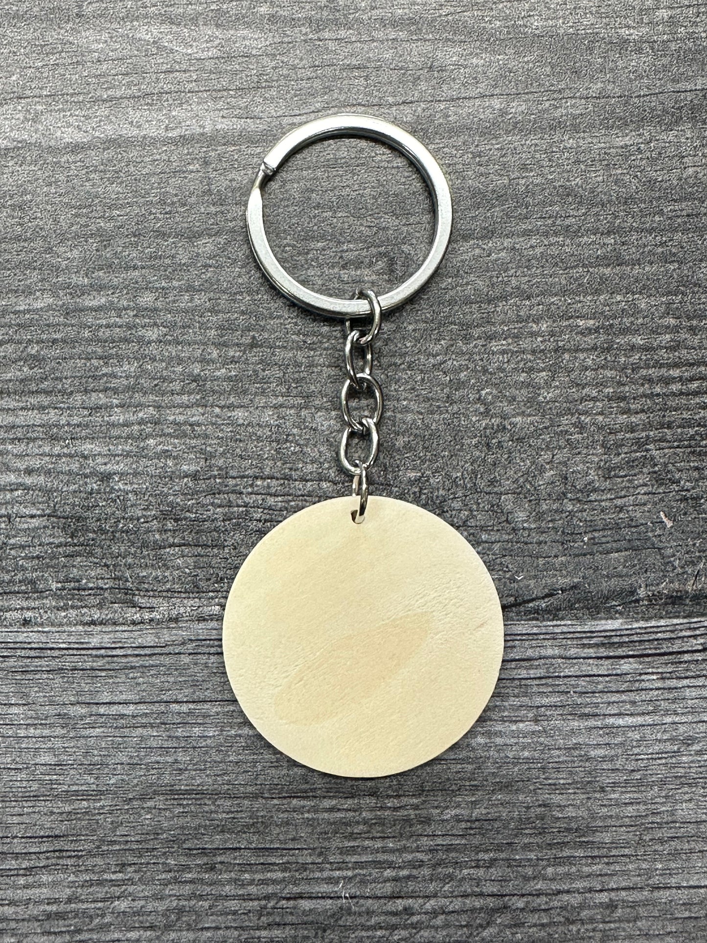 1.5 Inch Wood Keychains