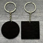 Black - 1.75 Inch Acrylic Keychains