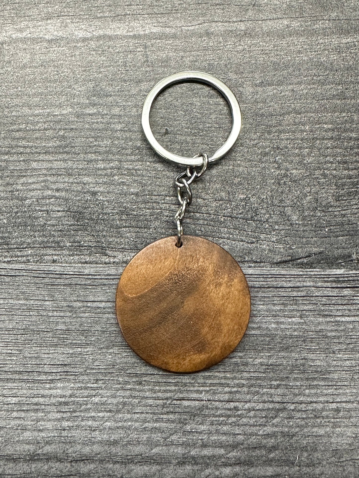 1.5 Inch Wood Keychains