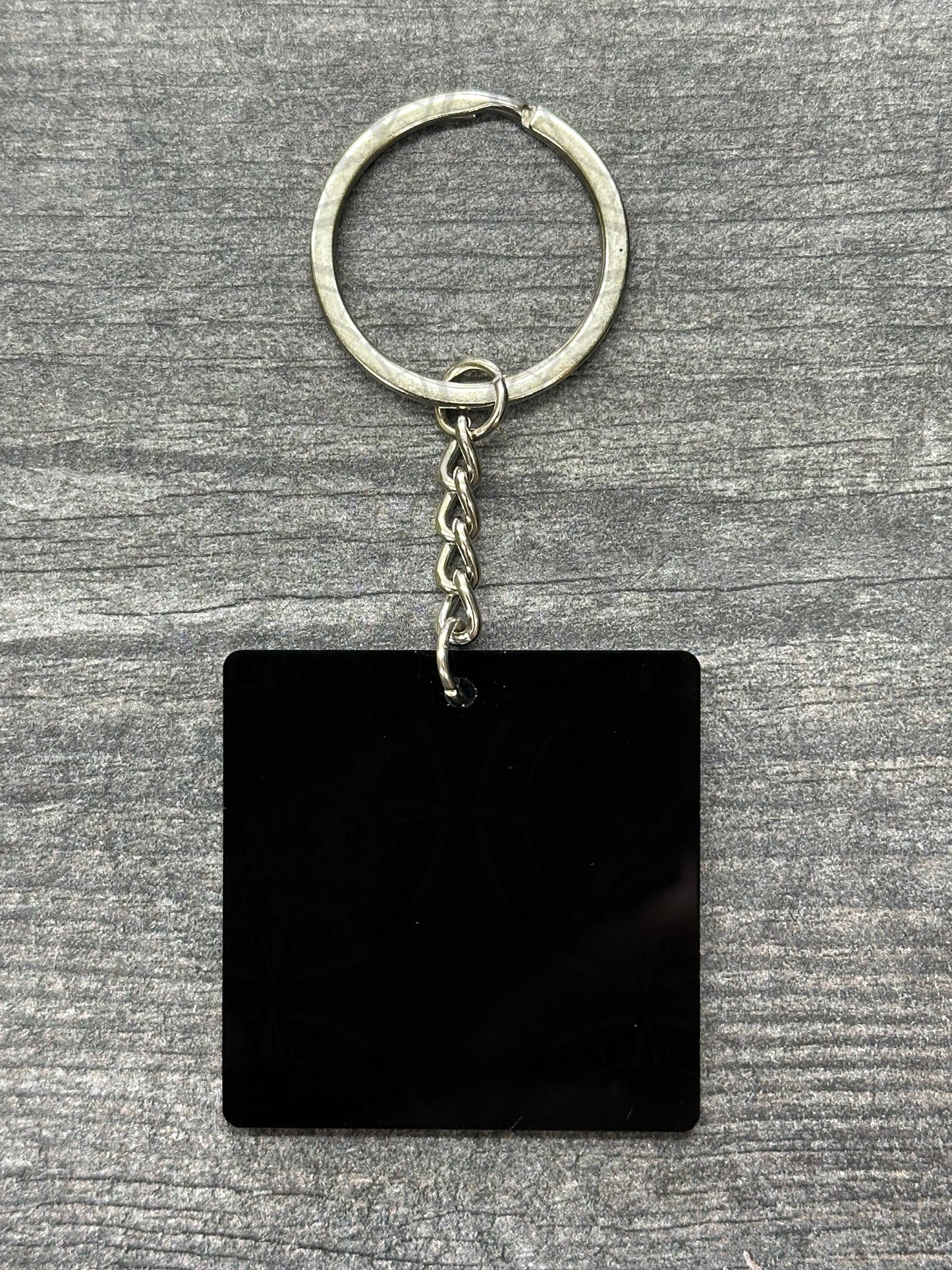 Black - 1.75 Inch Acrylic Keychains