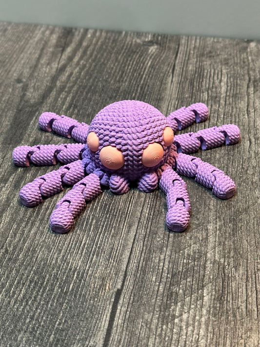 Crochet Spider - Purple/Pink