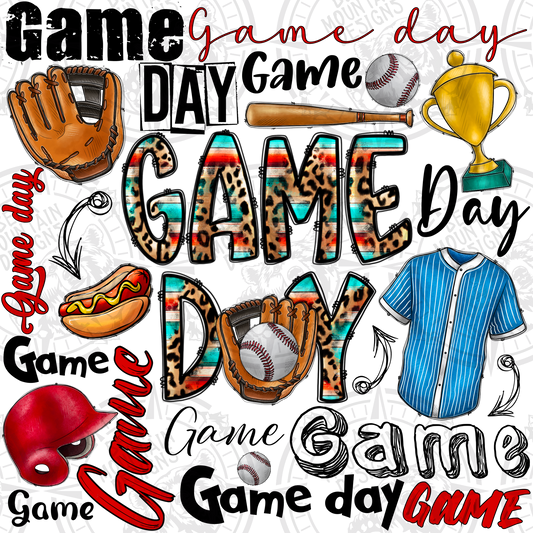 Baseball Game Day Collage