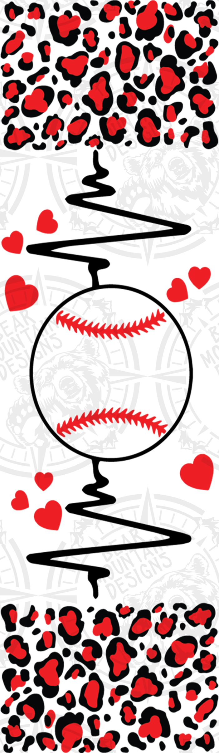 Baseball Heartbeat - Pen Wrap