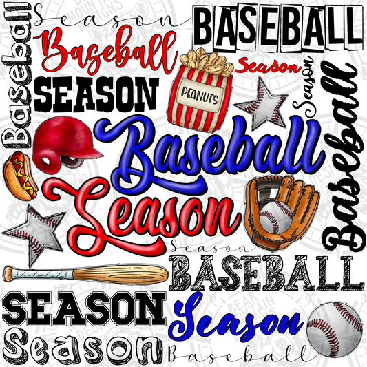 Baseball Season Collage