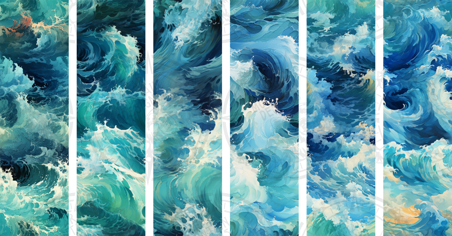 Blue Crashing Waves Bundle - Pen Wrap