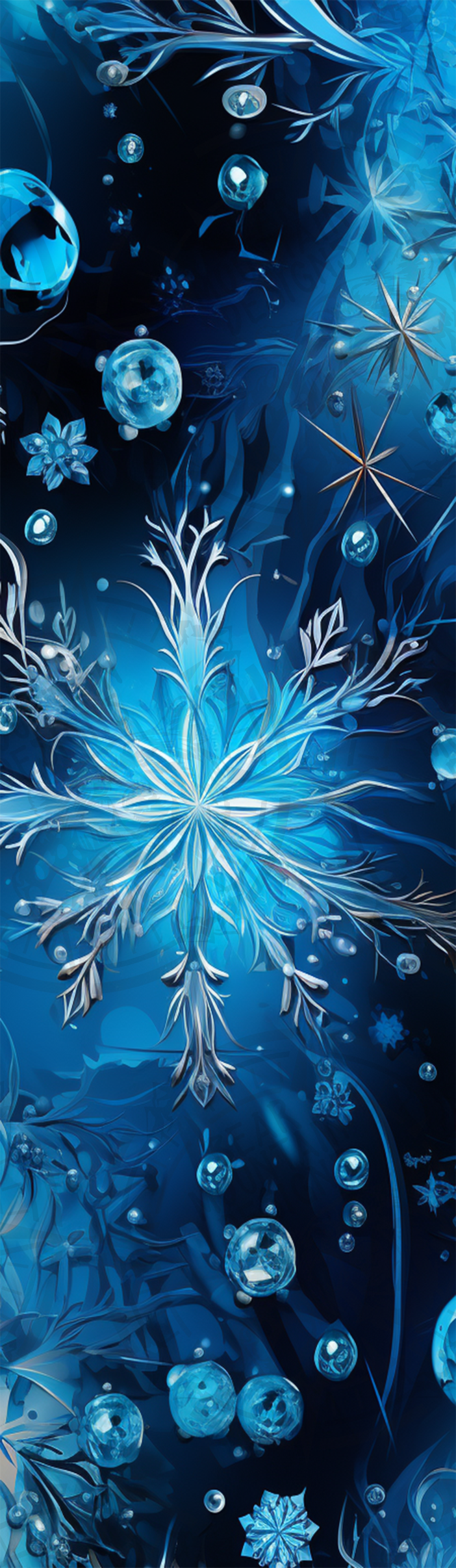 Blue Snowflake - Pen Wrap