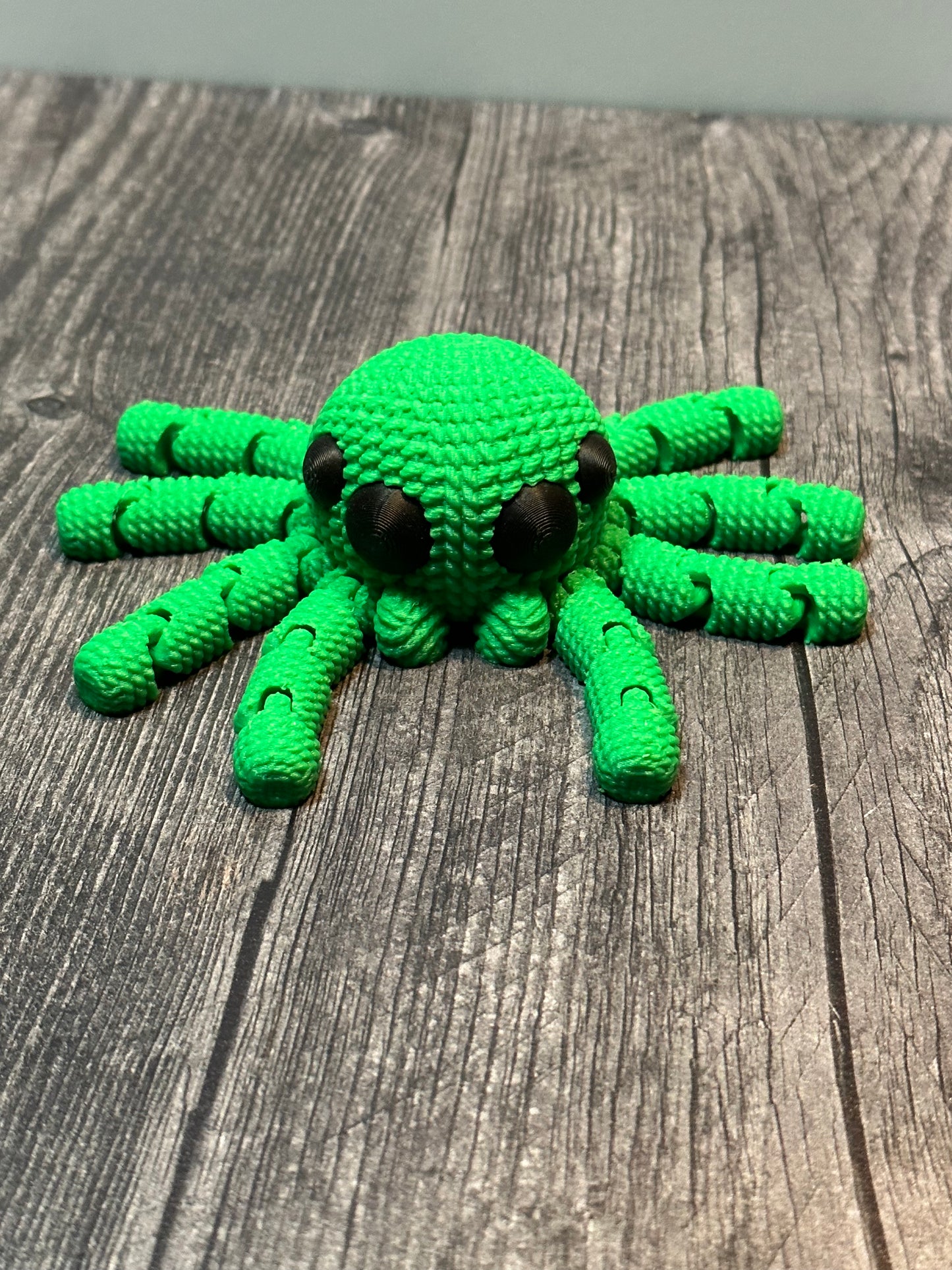 Crochet Spider - Green/Black