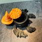 Witch Turtle - Black/Orange