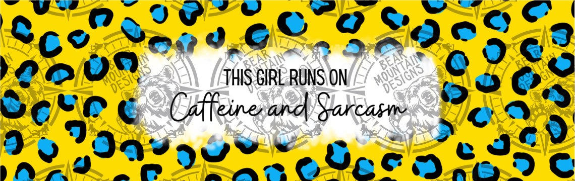 Caffeine & Sarcasm Animal Print - Pen Wrap