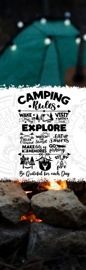 Camping Rules - Pen Wrap