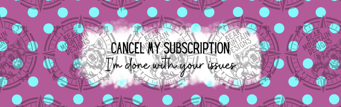 Cancel My Subscription Polka Dot - Pen Wrap