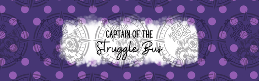 Captain Of The Struggle Bus Polka Dot - Pen Wrap