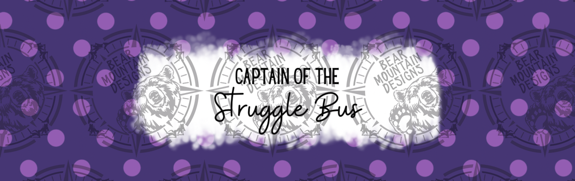 Captain Of The Struggle Bus Polka Dot - Pen Wrap