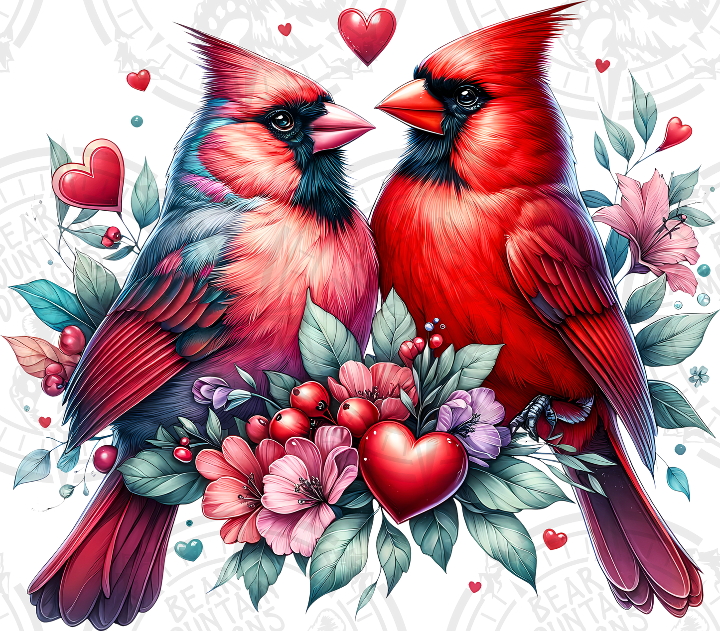 Cardinal Love Birds