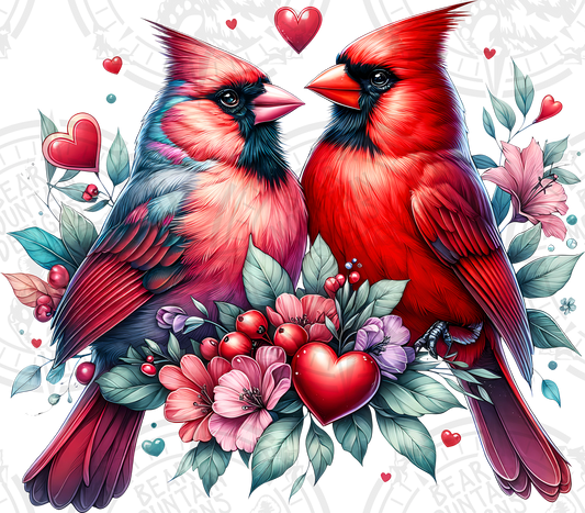 Cardinal Love Birds