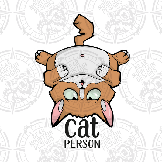 Cat Person - White Border