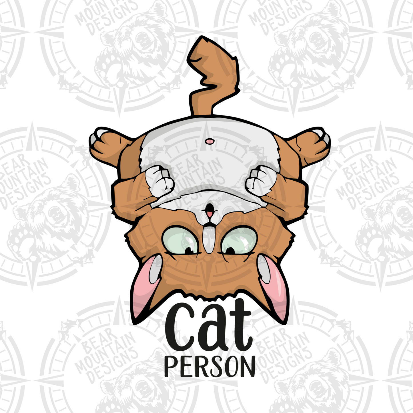 Cat Person - White Border