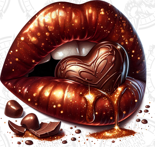 Chocolate Sparkle Lips