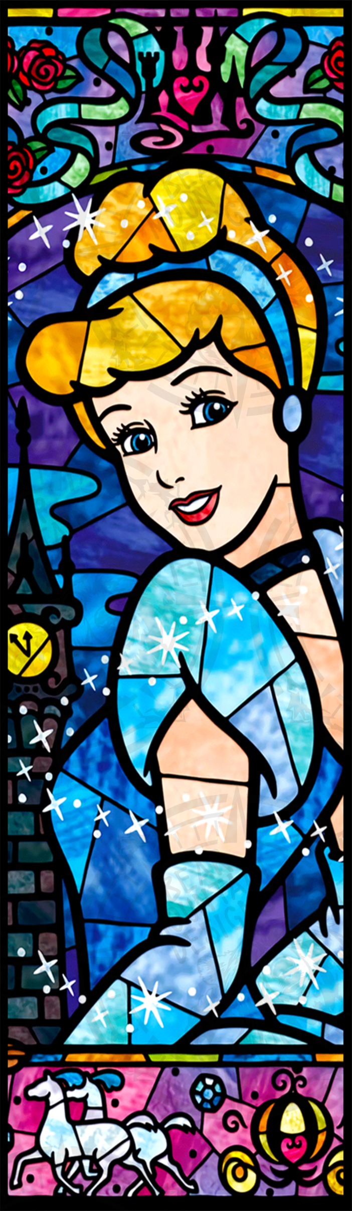 Cinderella Stained Glass - Pen Wrap