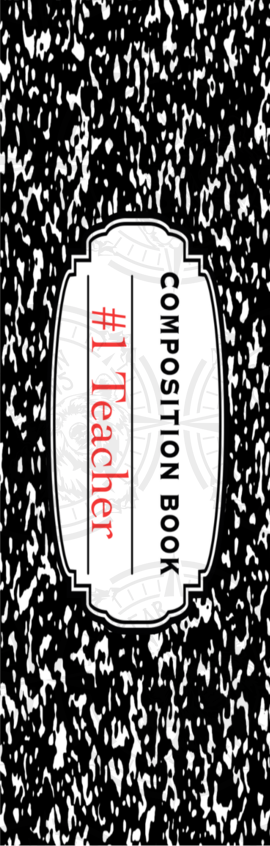 Composition Notebook #1 Teacher - Pen Wrap