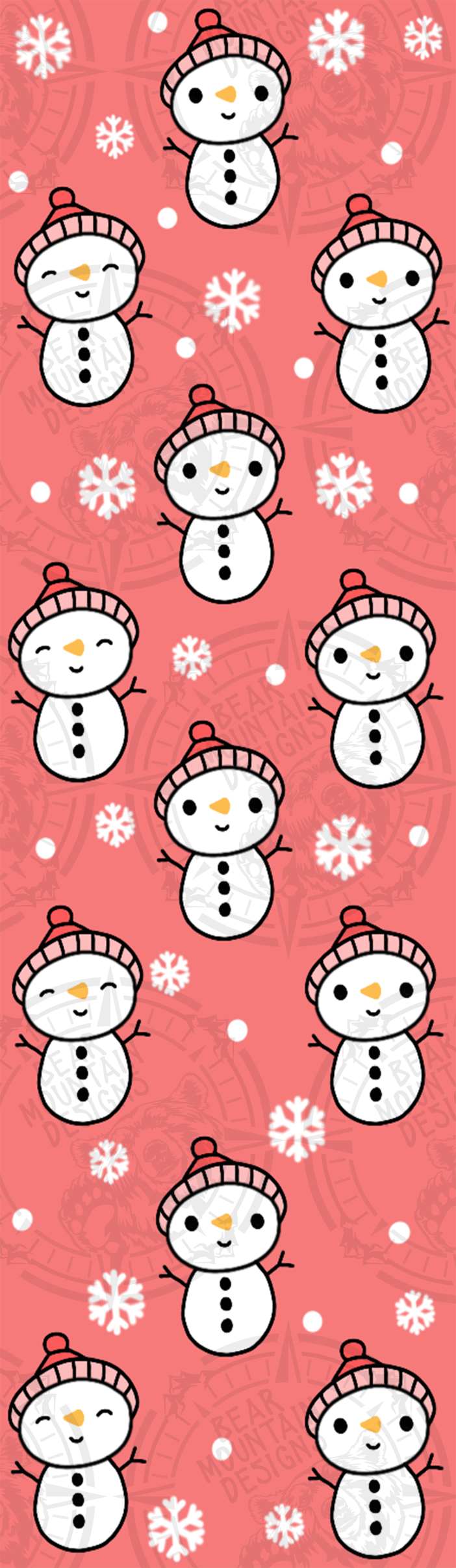 Cute Snowman Red - Pen Wrap