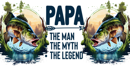 Papa Man Myth Legend - Cup Wrap