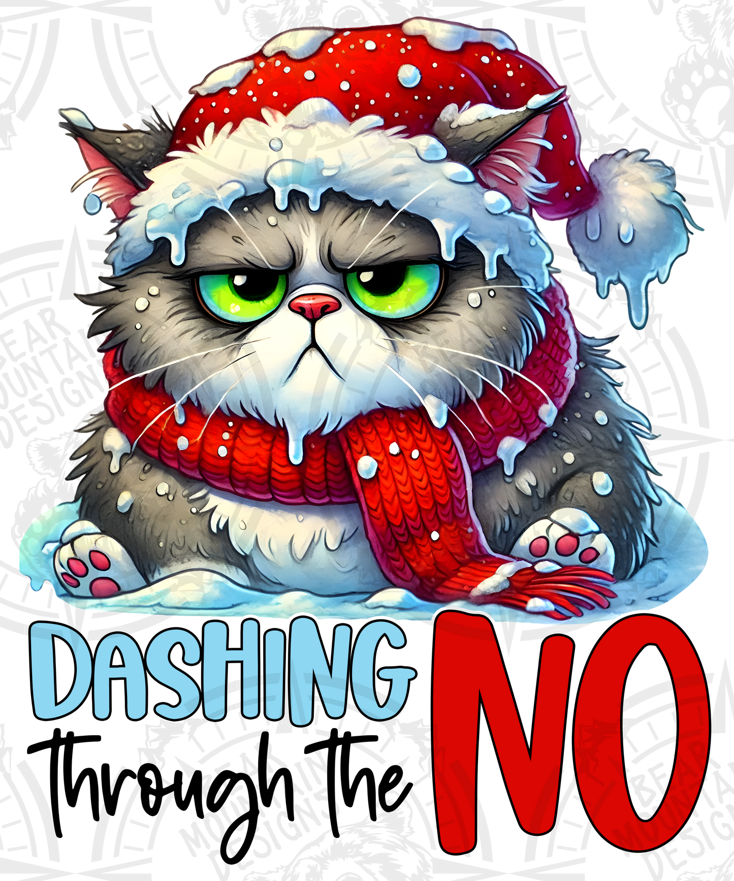 Dashing Through the NO Christmas Grumpy Cat