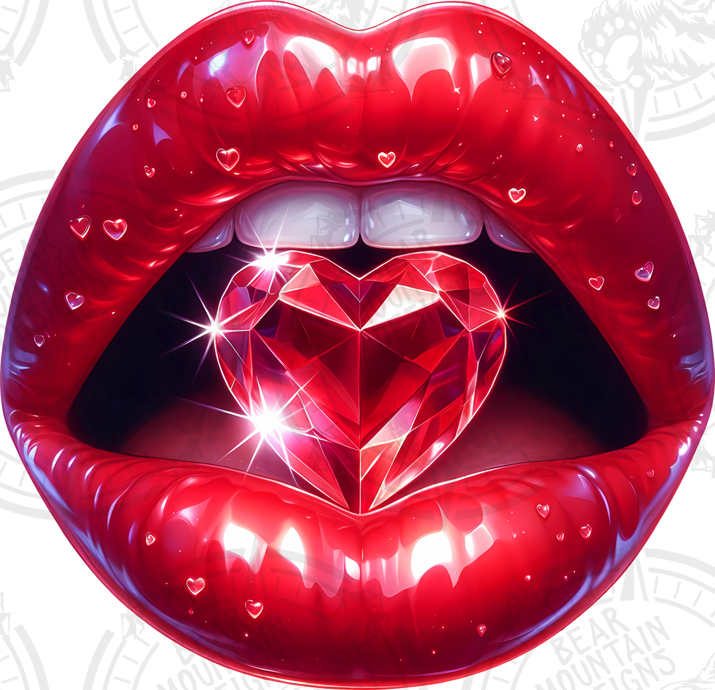 Diamond Heart Lips