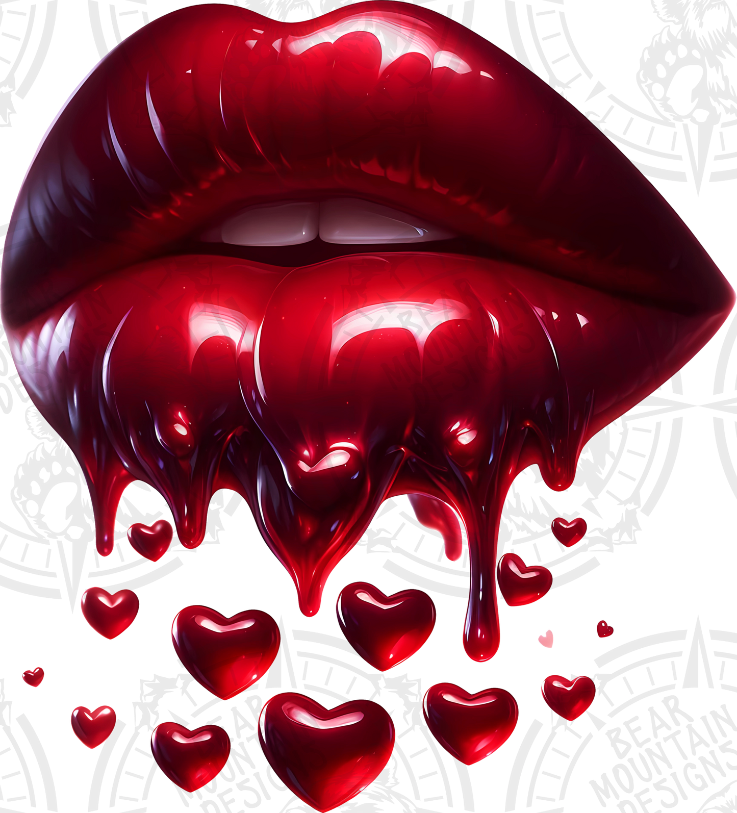 Drip Heart Lips