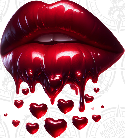 Drip Heart Lips