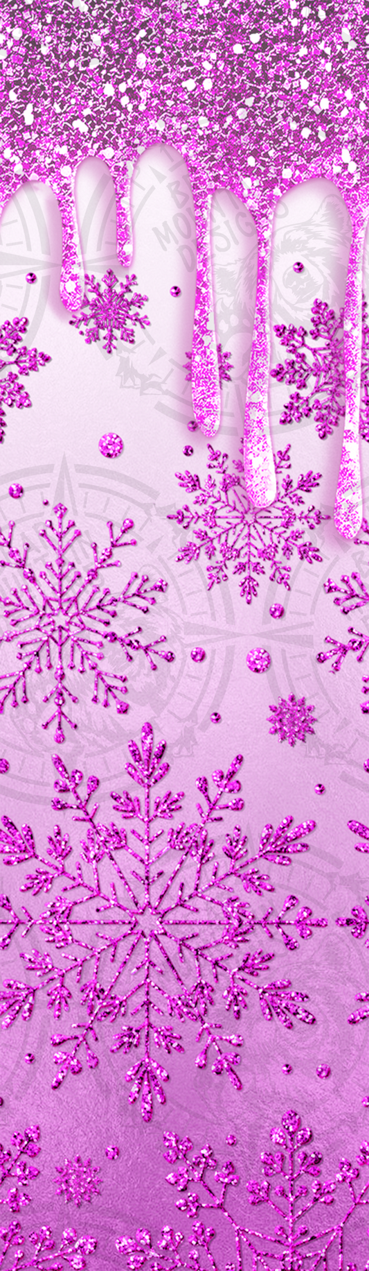 Drip Snowflake Light Pink - Pen Wrap