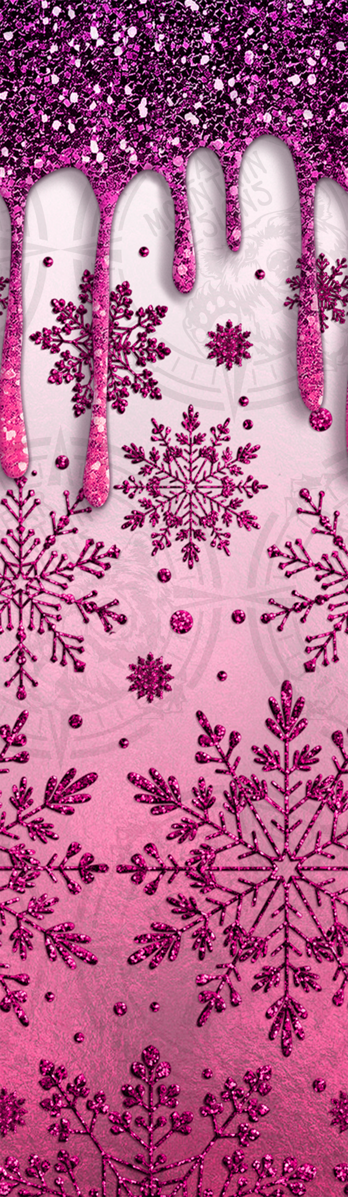 Drip Snowflake Pink - Pen Wrap