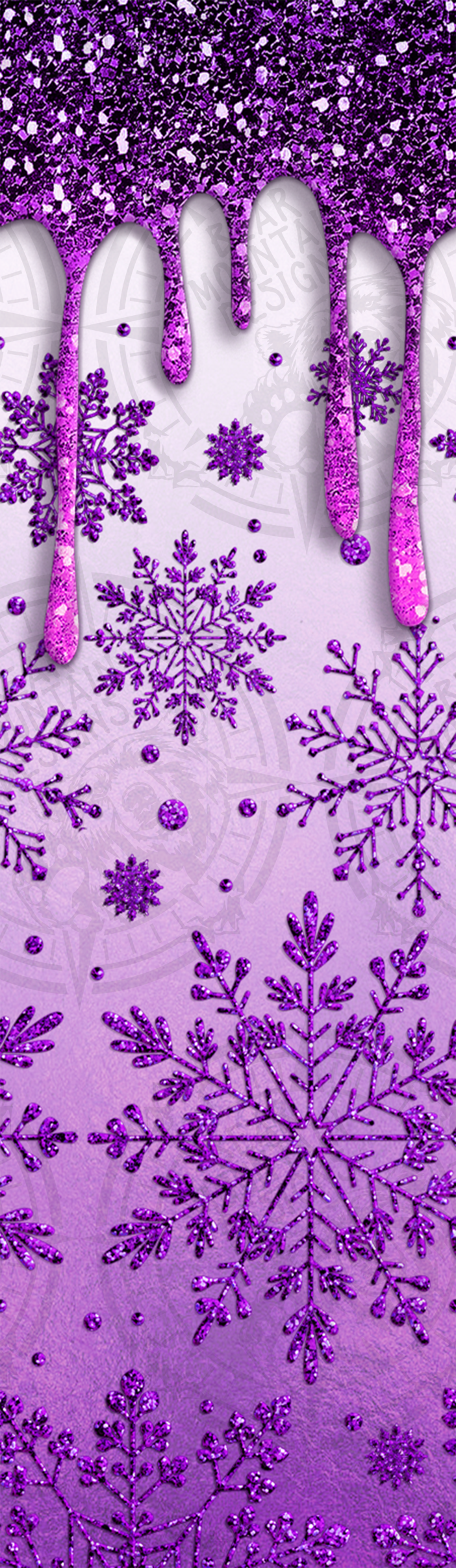 Drip Snowflake Purple - Pen Wrap